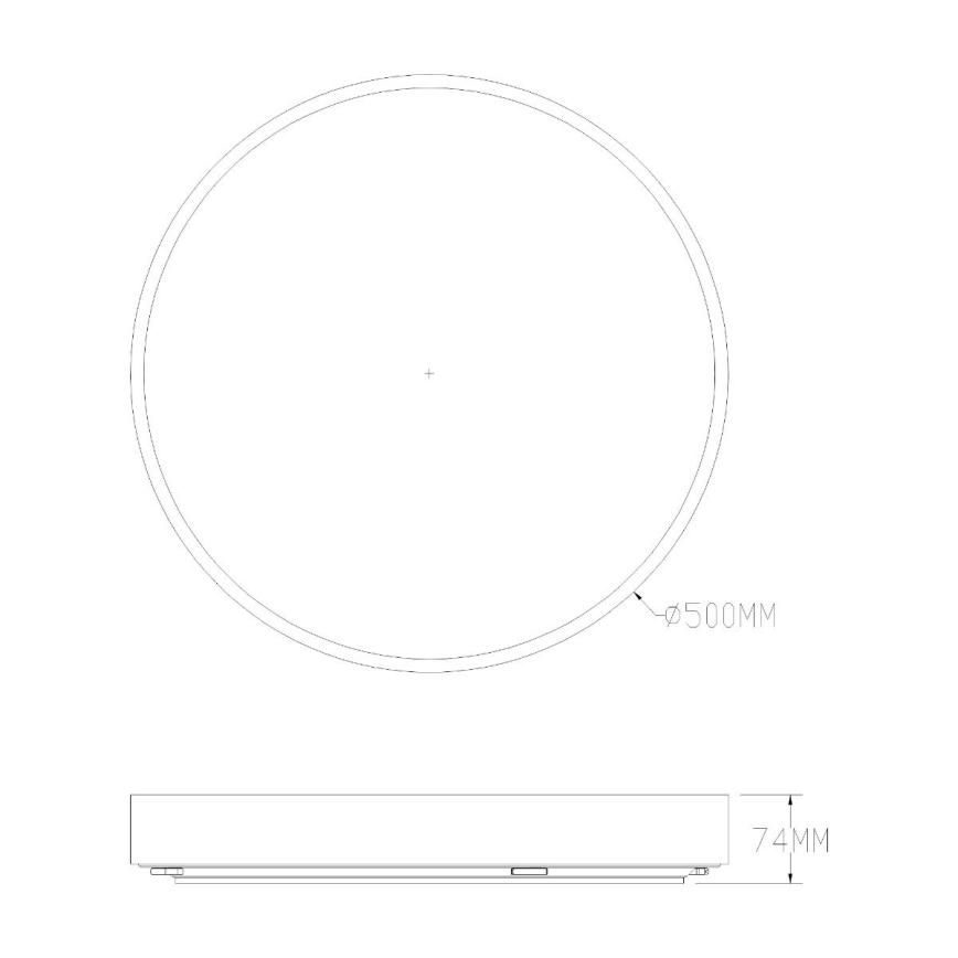 Zuma Line - LED Dimmable bathroom ceiling light LED/50W/230V 3000-6000K d. 50 cm IP44 gold + remote control