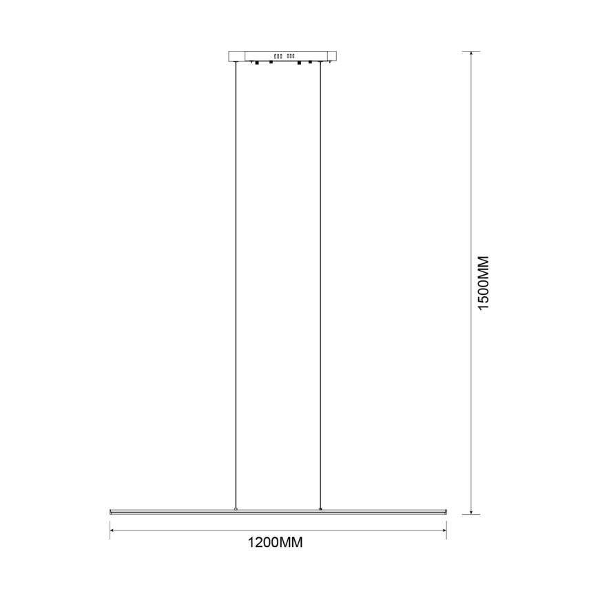 Zuma Line - Cable-Suspended LED Chandelier LED/20W/230V Gold