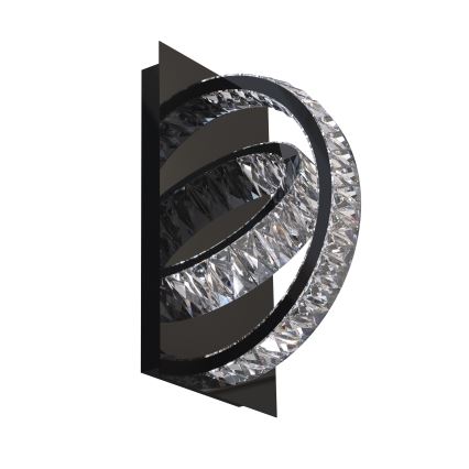 Zuma Line - LED Dimmable crystal wall light LED/18W/230V 2700-6000K black + remote control