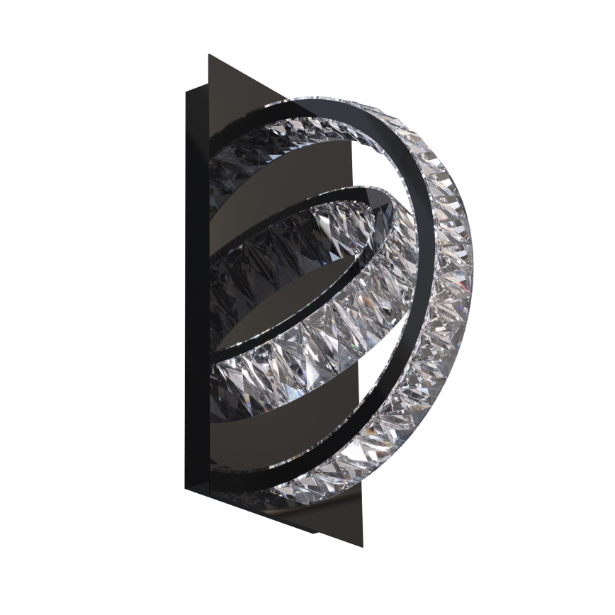 Zuma Line - LED Dimmable crystal wall light LED/18W/230V 2700-6000K black + remote control