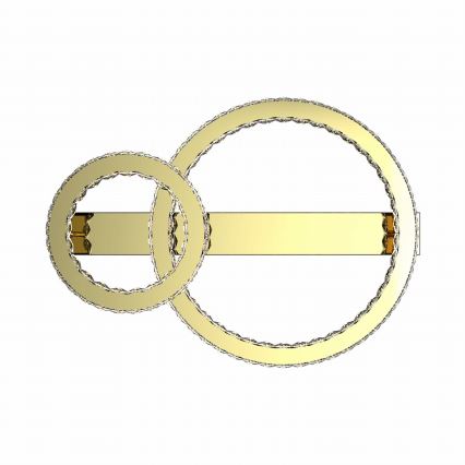 Zuma Line - Dimmable LED ceiling light LED/36W/230V gold