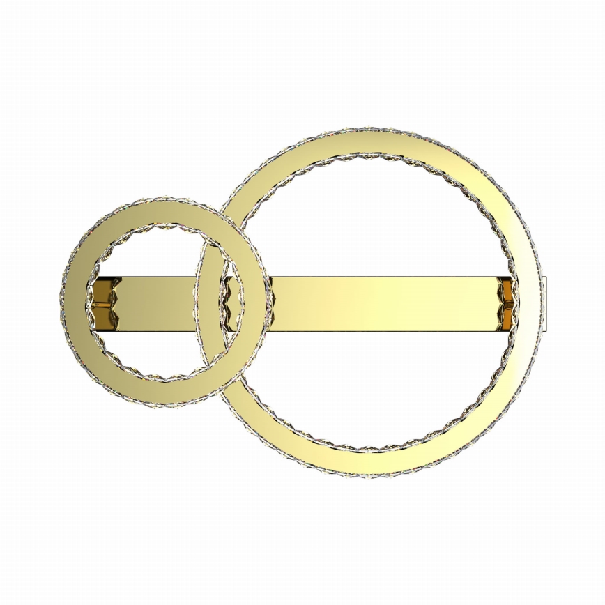 Zuma Line - Dimmable LED ceiling light LED/36W/230V gold