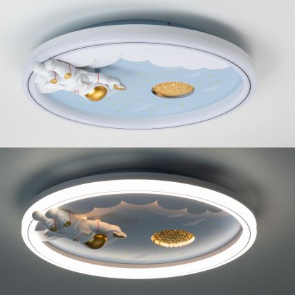 Zuma Line - LED Dimmable dětské Ceiling light LED/42W/230V 3000/5700K astronaut
