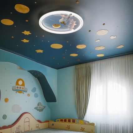 Zuma Line - LED Dimmable dětské Ceiling light LED/42W/230V 3000/5700K astronaut