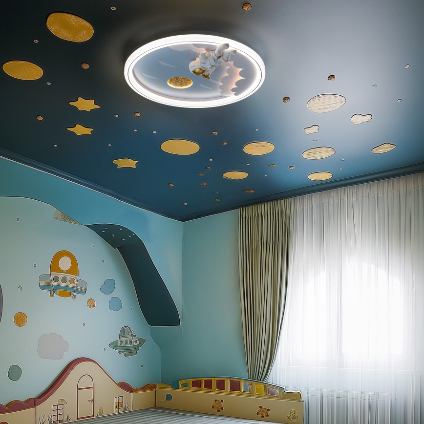 Zuma Line - LED Dimmable dětské Ceiling light LED/42W/230V 3000/5700K astronaut