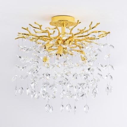 Zuma Line - Flush-mount chandelier 6xG9/3.5W/230V Ø 50 cm gold
