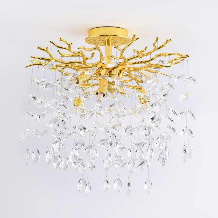 Zuma Line - Flush-mount chandelier 6xG9/3.5W/230V Ø 50 cm gold
