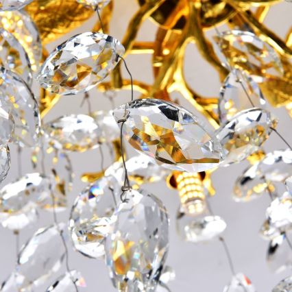 Zuma Line - Flush-mount chandelier 6xG9/3.5W/230V Ø 50 cm gold