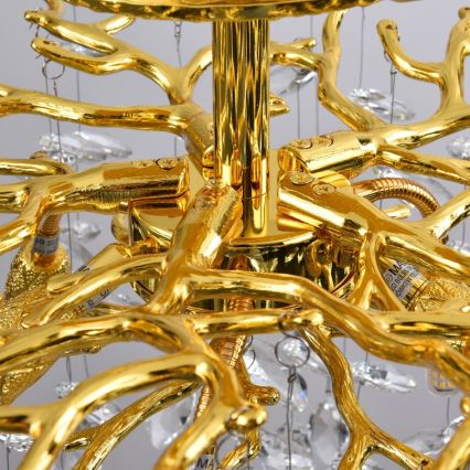 Zuma Line - Flush-mount chandelier 6xG9/3.5W/230V Ø 50 cm gold