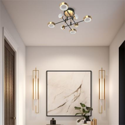 Zuma Line - Dimmable LED Flush-Mount Chandelier LED/60W/230V Gold/Black