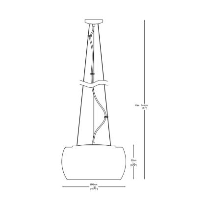 Zuma Line - Crystal chandelier on a string 5xG9/42W/230V