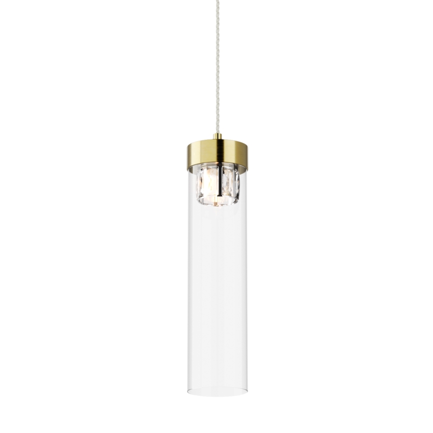 Zuma Line - Crystal chandelier on a string 1xG9/28W/230V brass