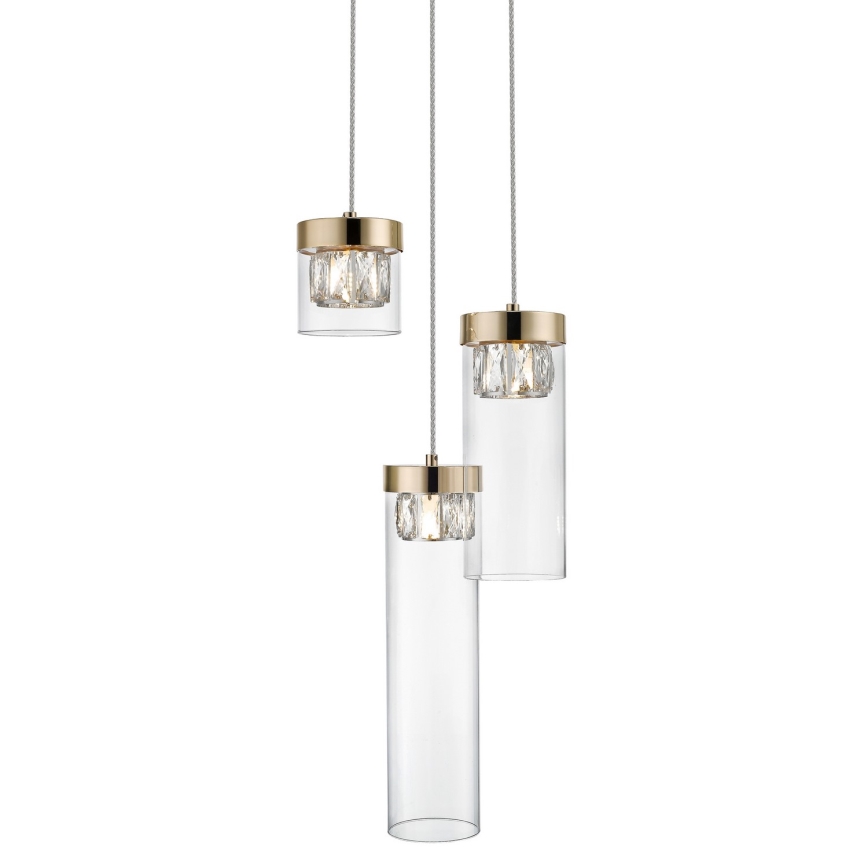 Zuma Line - Crystal chandelier on a string 3xG9/28W/230V