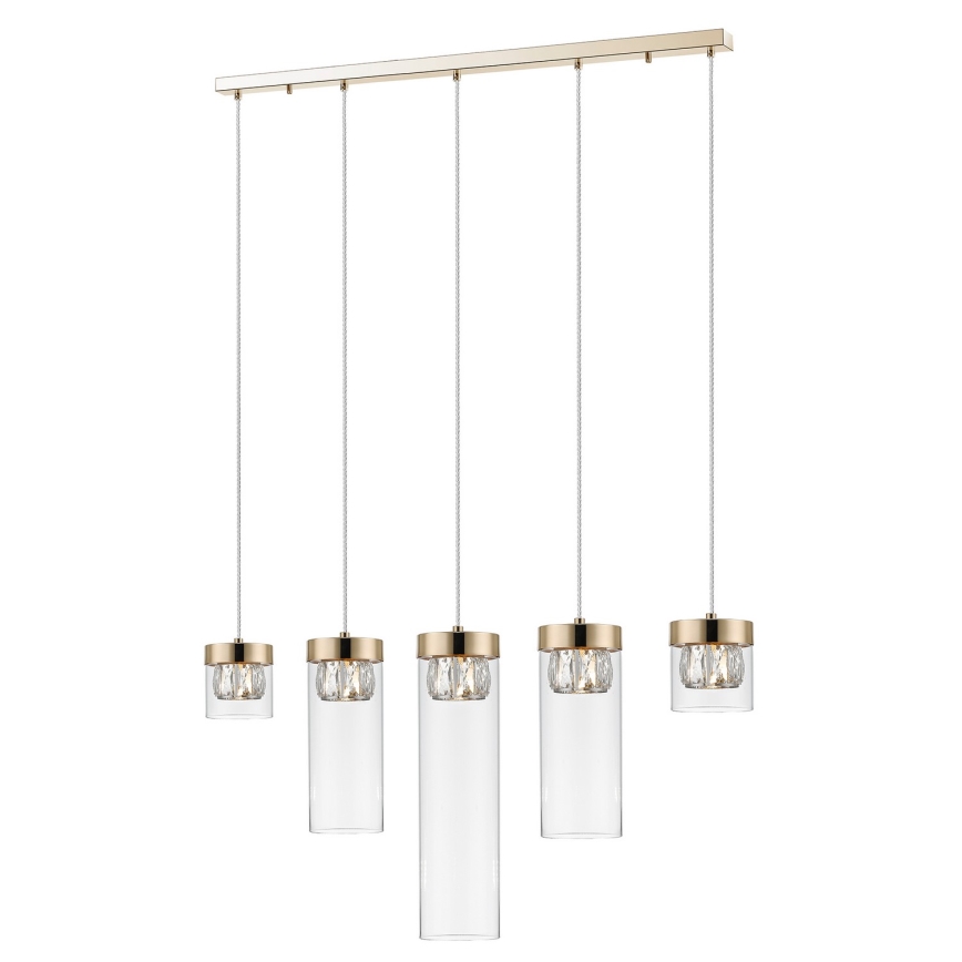 Zuma Line - Crystal chandelier on a string 5xG9/28W/230V
