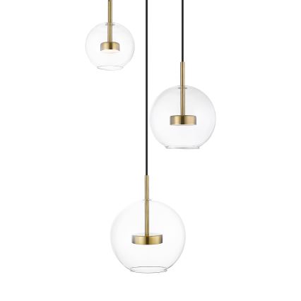 Zuma Line - LED Chandelier on a string 3xLED/5W/230V gold
