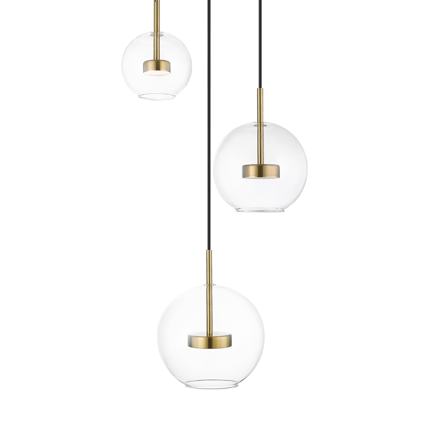 Zuma Line - LED Chandelier on a string 3xLED/5W/230V gold