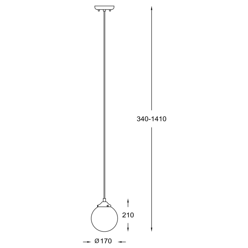 Zuma Line -Chandelier on a string 1xE27/40W/230V