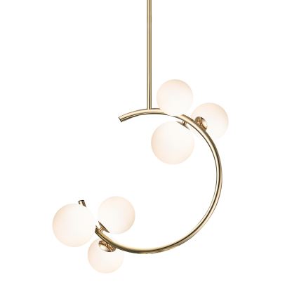 Zuma Line - Chandelier on a pole 6xG9/33W/230V gold