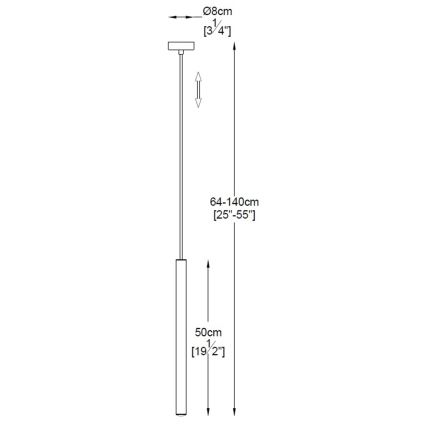 Zuma Line - LED Chandelier on a string LED/5W/230V