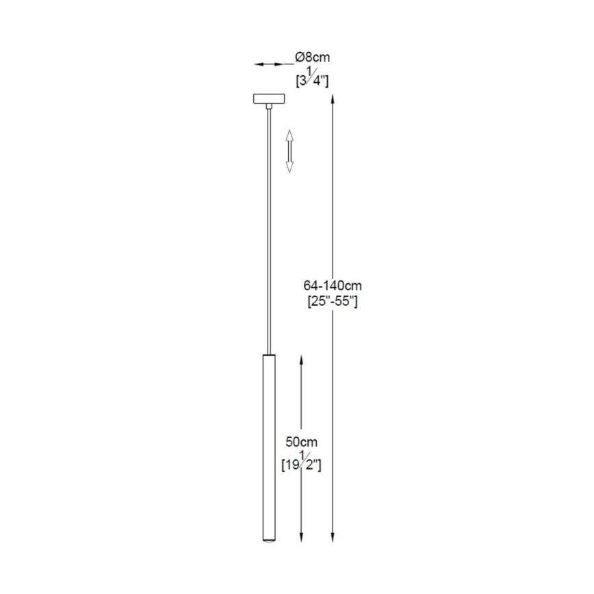 Zuma Line - LED Chandelier on a string LED/5W/230V gold