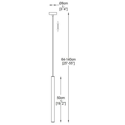 Zuma Line - LED Chandelier on a string LED/5W/230V