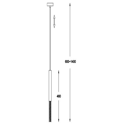 Zuma Line - LED Chandelier on a string 1xLED/5W/230V