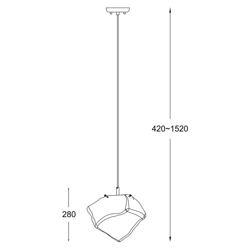 Zuma Line - Chandelier on a string 1xE27/40W/230V