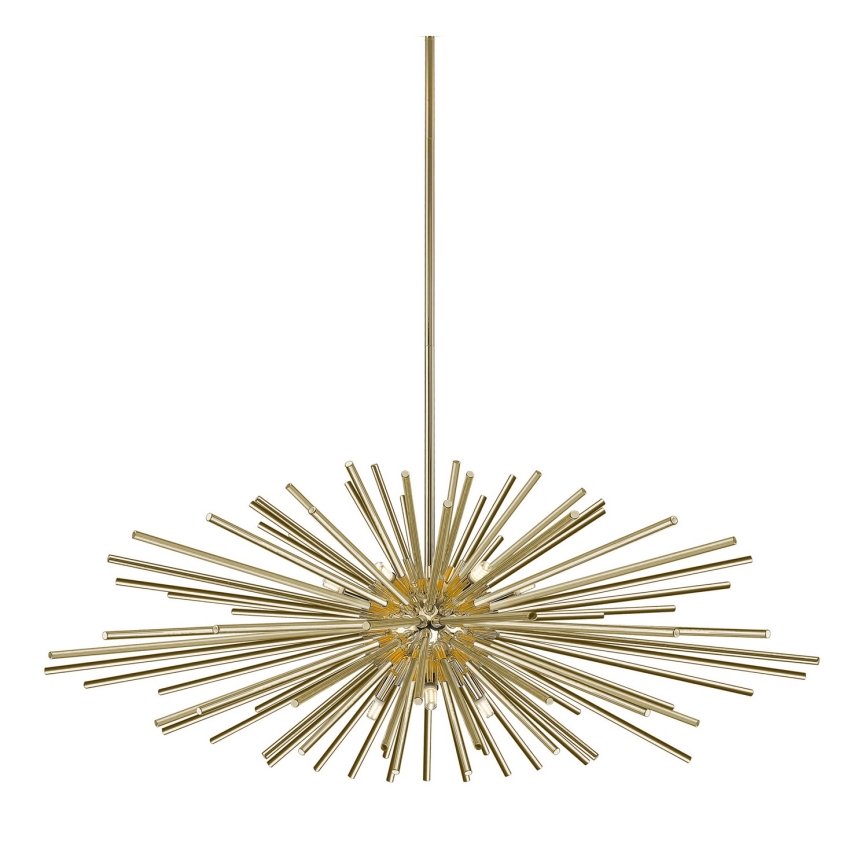 Zuma Line - Chandelier on a pole 9xG9/42W/230V gold