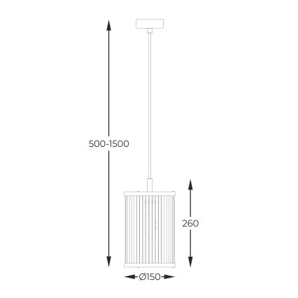 Zuma Line - Chandelier on a string 1xE14/60W/230V black