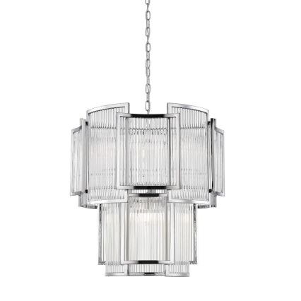 Zuma Line - Chandelier on a chain 8xE14/60W/230V shiny chrome