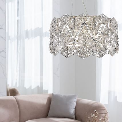 Zuma Line - Chandelier on a string 5xG9/33W/230V shiny chrome
