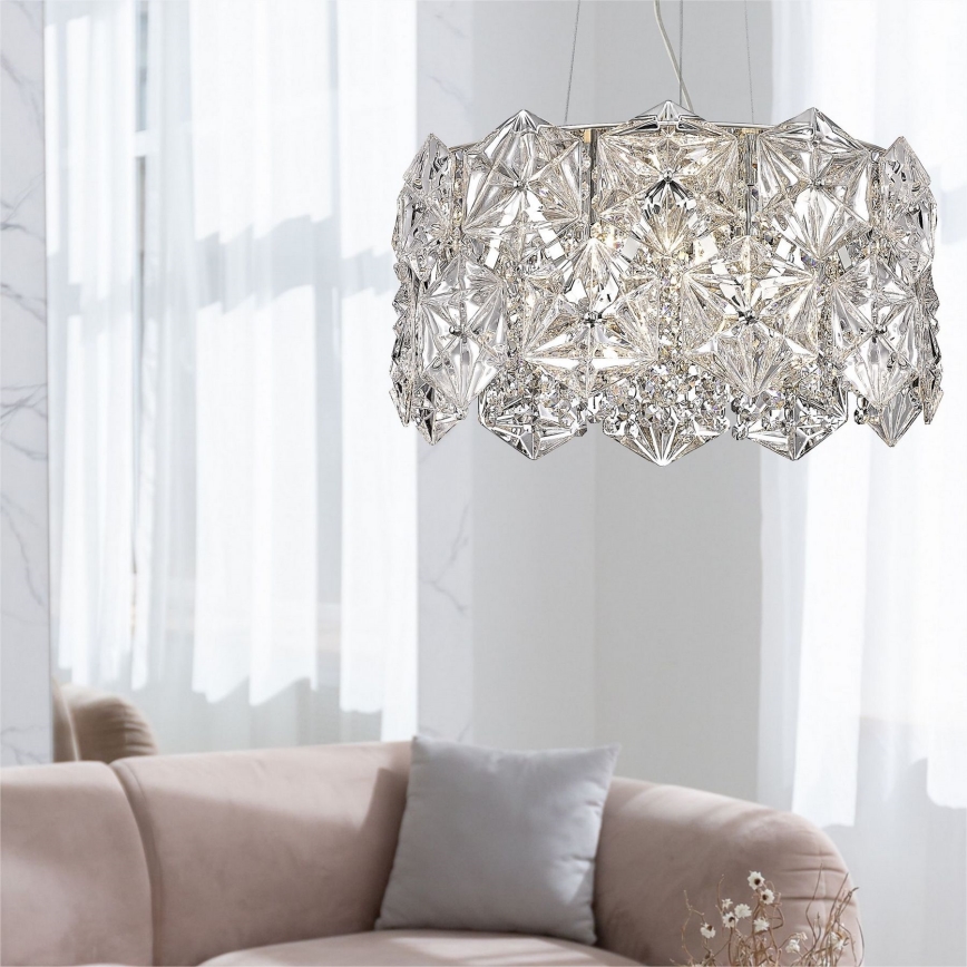 Zuma Line - Chandelier on a string 5xG9/33W/230V shiny chrome