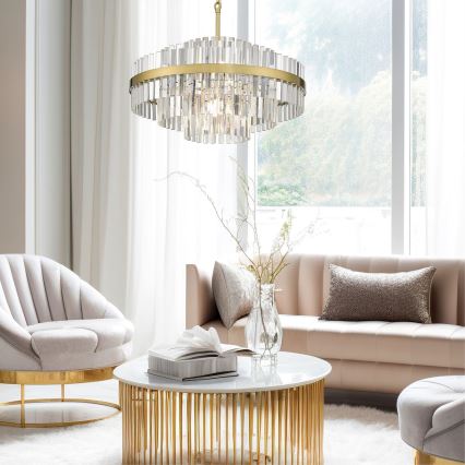 Zuma Line - Chandelier on a chain 16xG9/28W/230V d. 80 cm gold