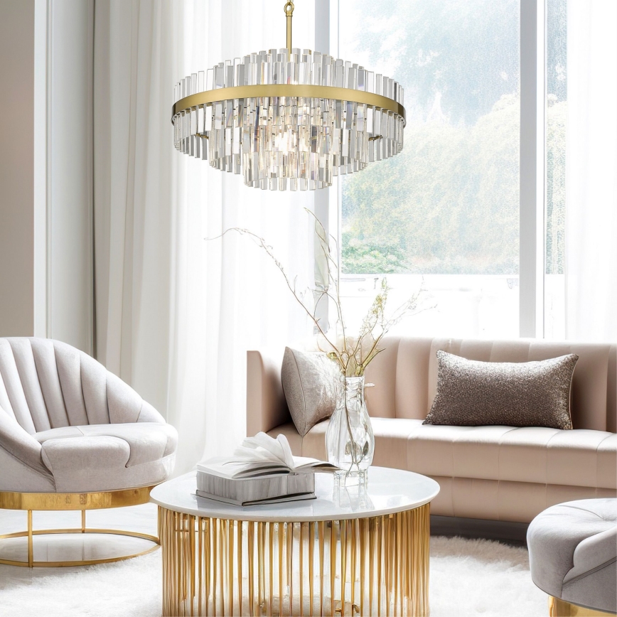 Zuma Line - Chandelier on a chain 16xG9/28W/230V d. 80 cm gold