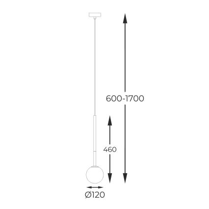 Zuma Line - Chandelier on a string 1xG9/4W/230V gold
