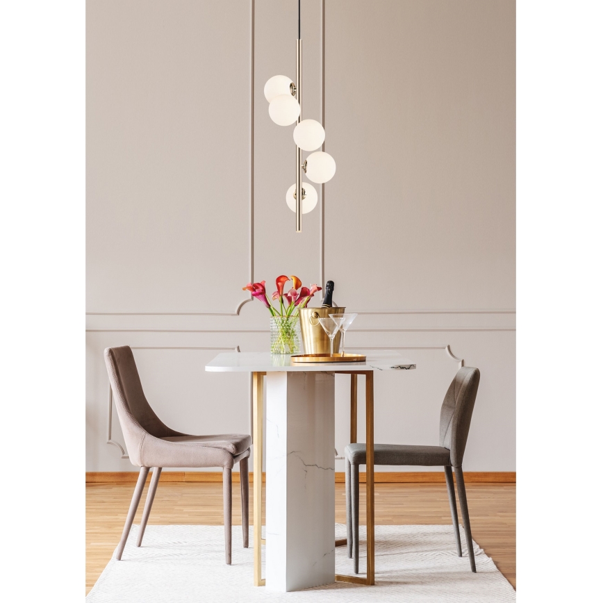 Zuma Line - Chandelier on a string 5xG9/4W/230V gold