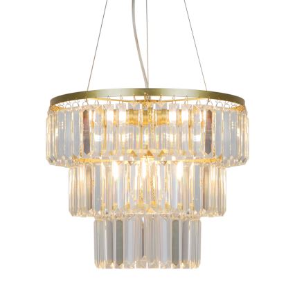 Zuma Line - Crystal chandelier on a string 4xE14/40W/230V gold