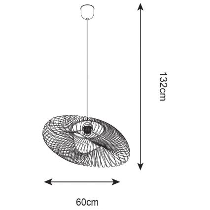 Zuma Line - Chandelier on a string 1xE27/60W/230V