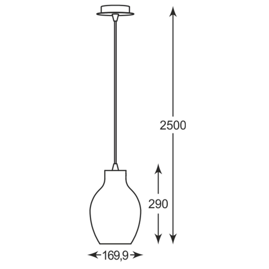 Zuma Line - Chandelier on a string 1xE27/60W/230V