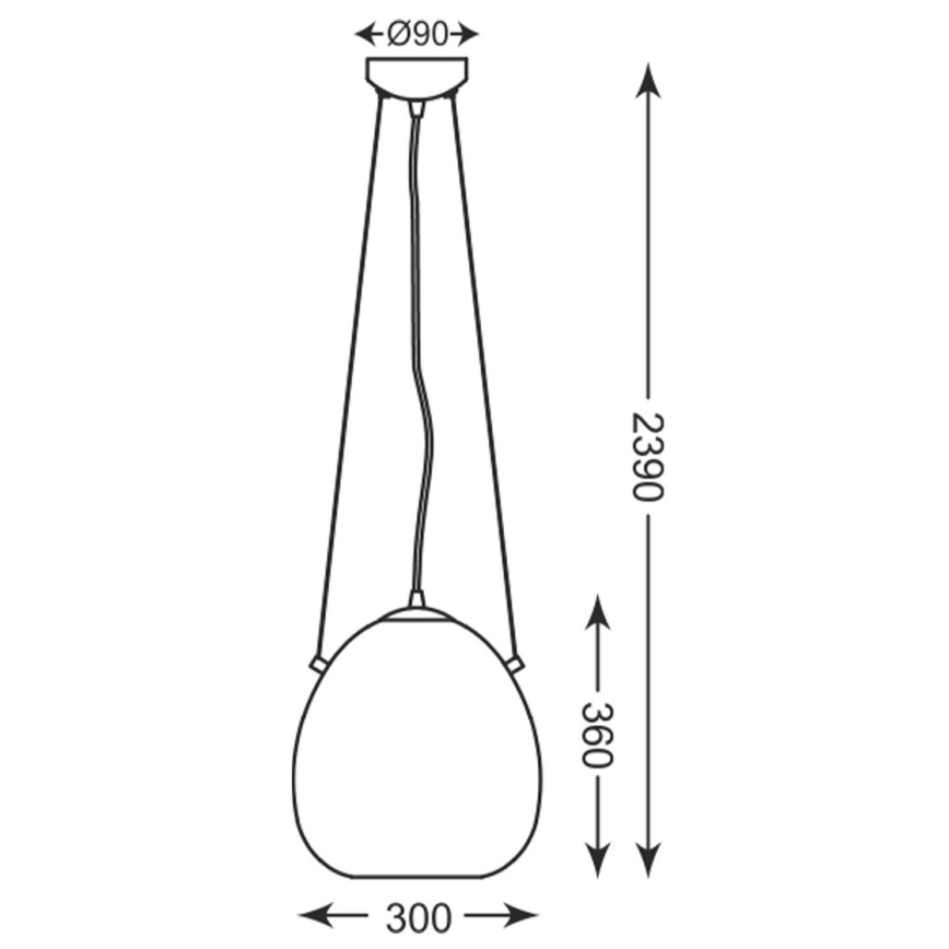 Zuma Line - Chandelier on a string 1xE27/60W/230V
