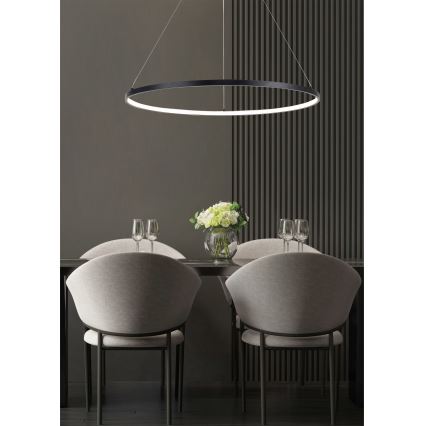 Zuma Line - LED Chandelier on a string LED/40W/230V 3000/4000/6000K d. 90 cm black