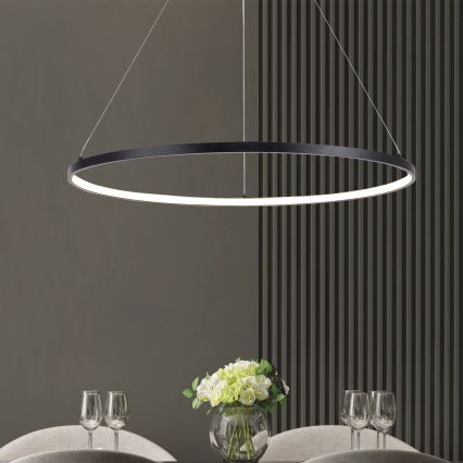 Zuma Line - LED Chandelier on a string LED/40W/230V 3000/4000/6000K d. 90 cm black