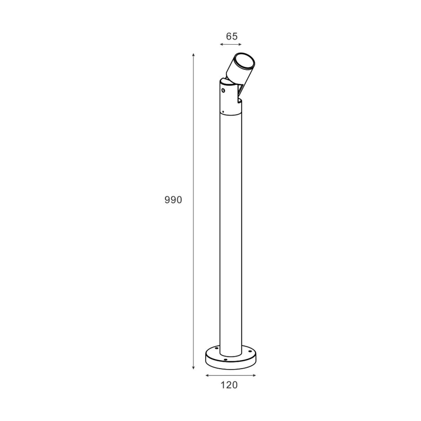 Zuma Line - Outdoor lamp 1xGU10/35W/230V IP65 black