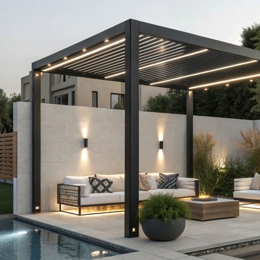 Zuma Line - Outdoor wall light 2xGU10/35W/230V IP44 black