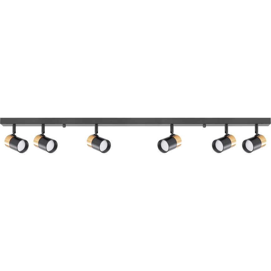 Zuma Line - Spotlight 6xGU10/50W/230V black/gold