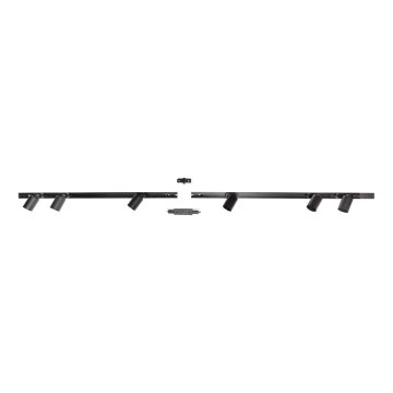Zuma Line - Spotlight for rail system 6xGU10/10W/230V black + rail accessories