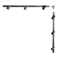 Zuma Line - Spotlight for rail system 6xGU10/10W/230V black + rail accessories