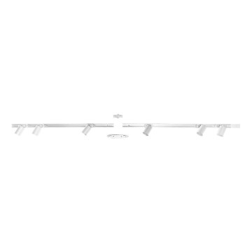 Zuma Line - Spotlight for rail system 6xGU10/10W/230V white + rail accessories