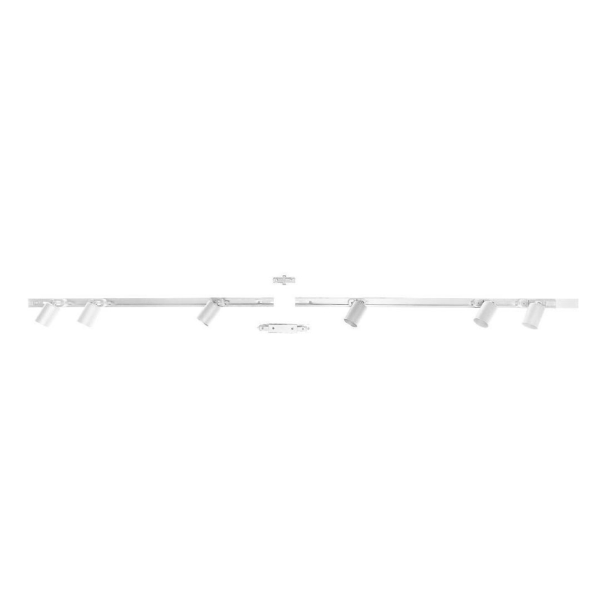 Zuma Line - Spotlight for rail system 6xGU10/10W/230V white + rail accessories