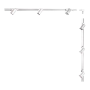 Zuma Line - Spotlight for rail system 6xGU10/10W/230V white + rail accessories